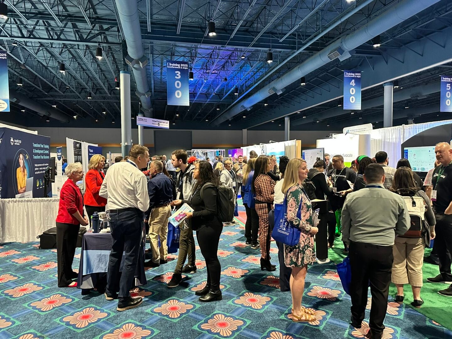 Delegates at Training Conference exhibition floor