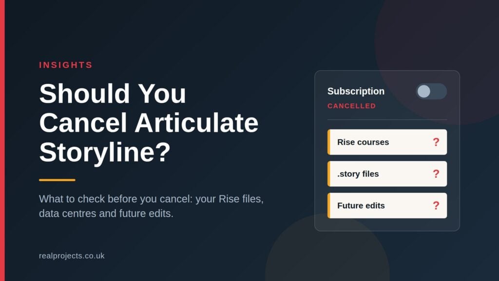 image of options available if you are thinking of cancelling articualte storyline